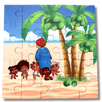 Barbados Green Coconuts Hardwood Puzzle