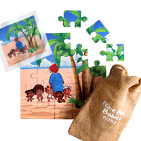 Barbados Green Coconuts Hardwood Puzzle